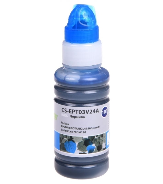 Чернила Cactus CS-EPT03V24A 101C, голубой, 70 мл для Epson L4150/L4160/L6160/L6170