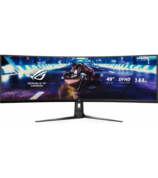 Монитор 49' ASUS ROG Strix XG49VQ VA 3840x1080, 144 Гц, 4 мс, 32:9, 450 кд/м2, 2xHDMI, 1хDP, изогнутый, черный