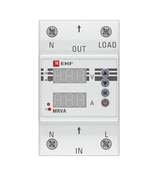 Реле напряжения и тока с дисплеем MRVA 63А PROxima EKF MRVA-63A