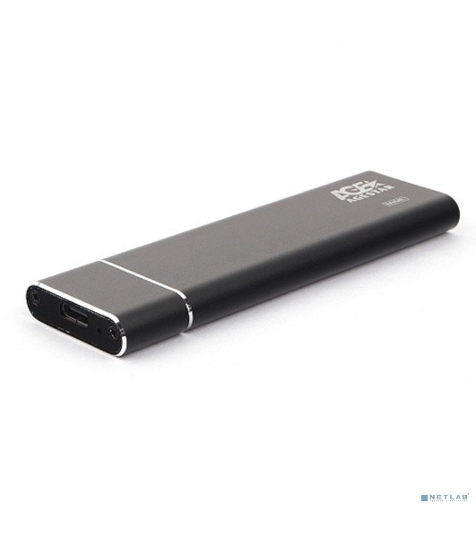 Внешний корпус AgeStar USB 3.1 Type-C M.2 NVME (M-key) AgeStar 31UBNV5C черный, алюминий, черный