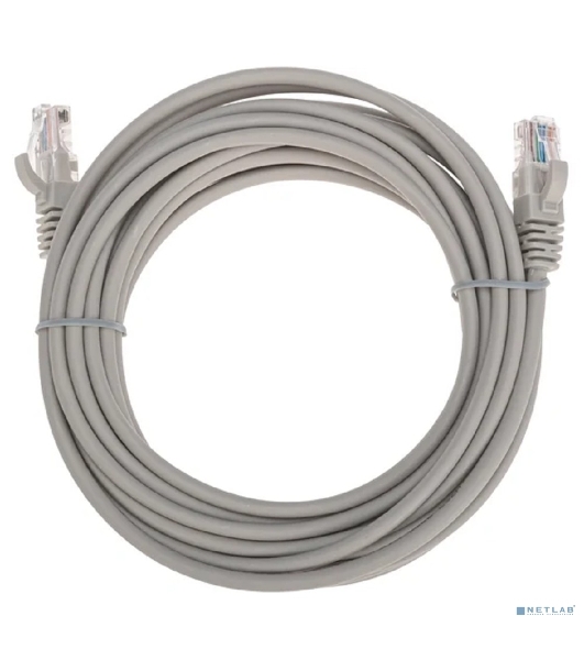 Патч-корд U/UTP Rexant cat.5e, RJ45-RJ45, 26AWG, ZH нг(А)-HF, серый, 5 м