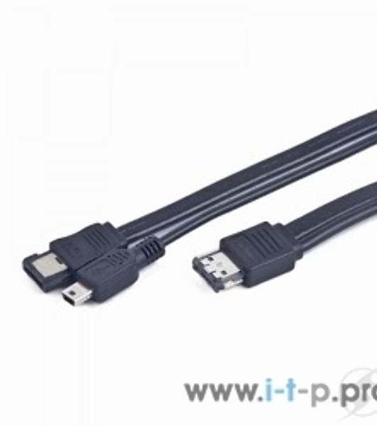 Кабель Gembird Кабель питания и интерфейсный Y-кабель eSATAp - eSATA/Mini USB, 1м, пакет(CC-ESATAP-ESATA-USB5P-1M)