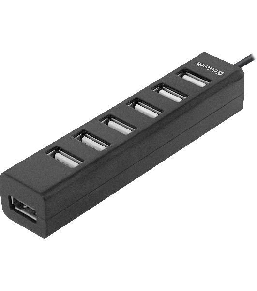 USB-концентратор Defender Quadro Swift, USB 2.0, USB 7 портов, USB