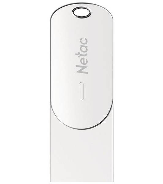 Флешка USB R/W Netac USB Drive U785C USB3.0+TypeC 64Gb, retail version