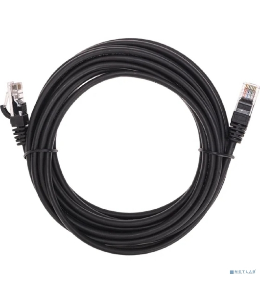 Патч-корд U/UTP Rexant cat.5e, RJ45-RJ45, 26AWG, ZH нг(А)-HF, черный, 5м