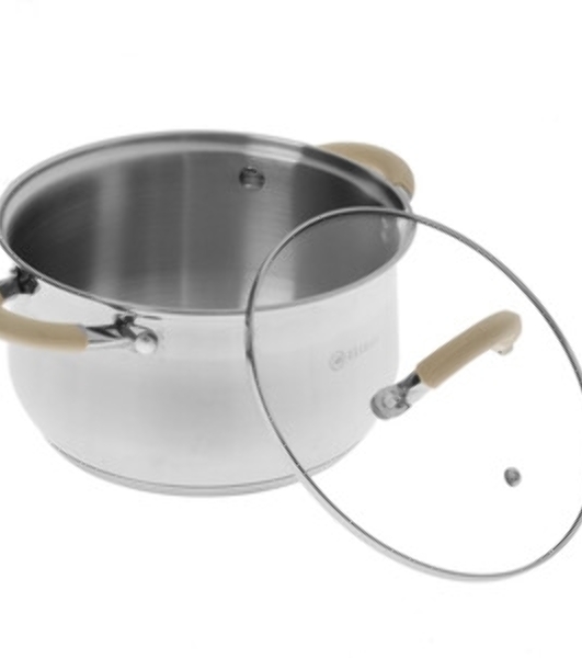Кастрюля Zeidan Z-50238 3,0 л со стекл. крышкой 3,0 л (O18х11.5 см), нерж.сталь, внутренняя -зеркальная полировка, снаружи - комбинированная полировка, шкала литража, 5-ти слойное капсулир. дно, подарочная упаковка с пластиковой ручкой.