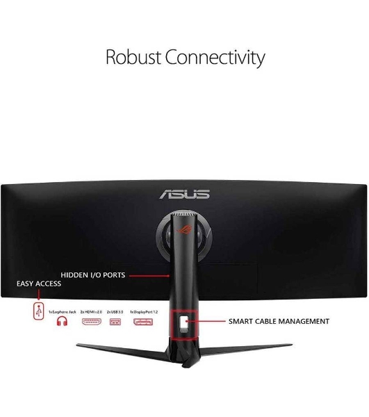 Монитор 49' ASUS ROG Strix XG49VQ VA 3840x1080, 144 Гц, 4 мс, 32:9, 450 кд/м2, 2xHDMI, 1хDP, изогнутый, черный