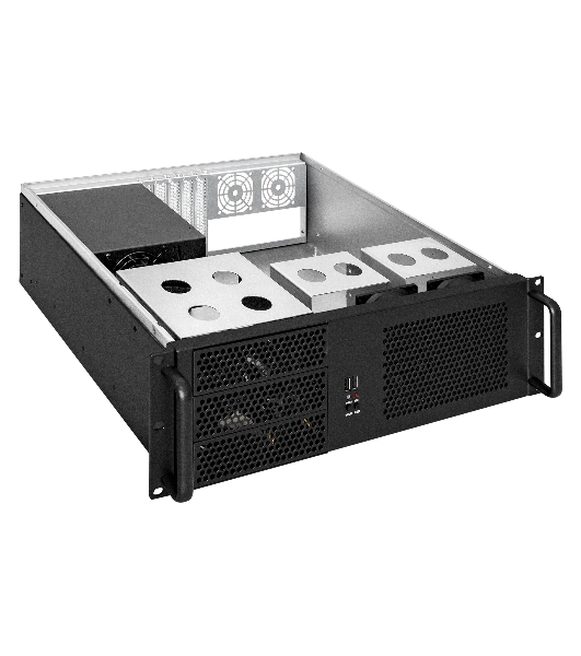 Серверный корпус ExeGate Pro 3U390-08 (RM 19', высота 3U, глубина 390, БП 1200ADS, USB)