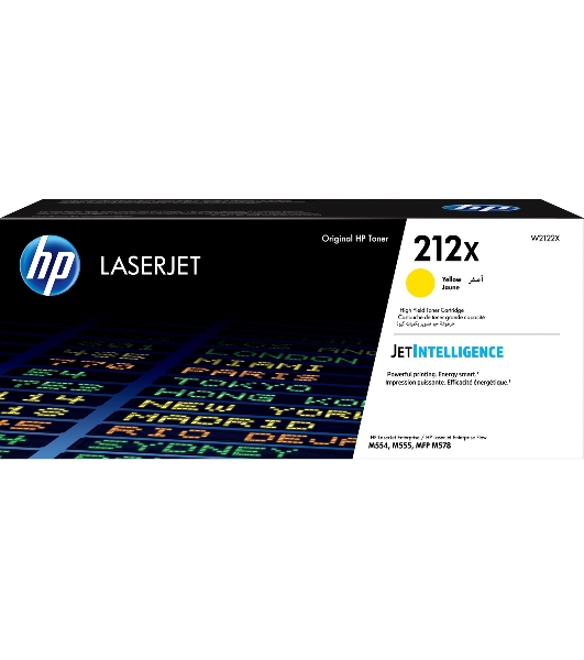 Картридж лазерный Cartridge HP 212X для CLJ Enterprise M554/M555/M578, желтый (10 000 стр.)
