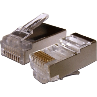 Коннектор LANMASTER (TWT-PL45/S-8P8C-6V) FTP Cat.6 RJ45 (упак.: 100 шт)