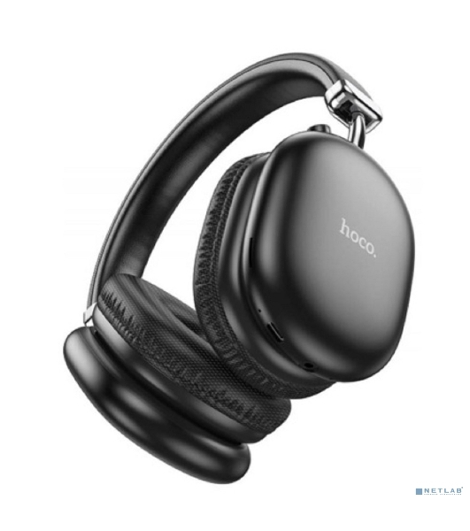 Беспроводные/проводные наушники Hoco W35 Max черный, полноразмерные, Bluetooth + проводной, до 90 ч.