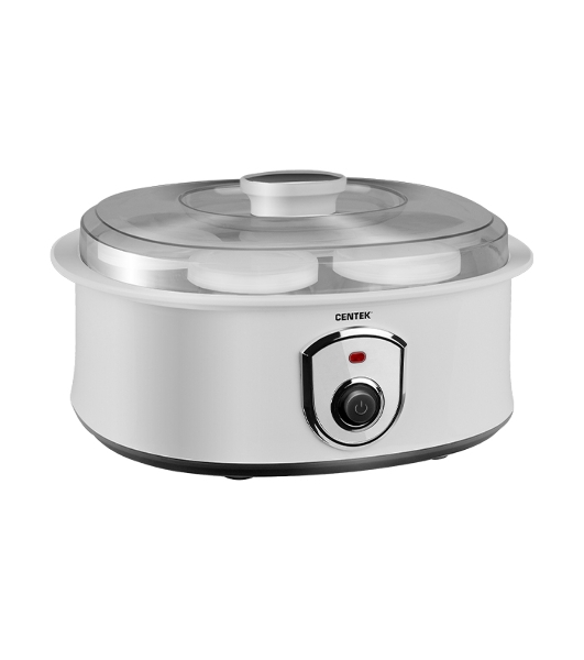 Йогуртница Centek CT-1442 15 Вт, 200 мл, емкостей - 7 шт, материал баночек - стекло, белый