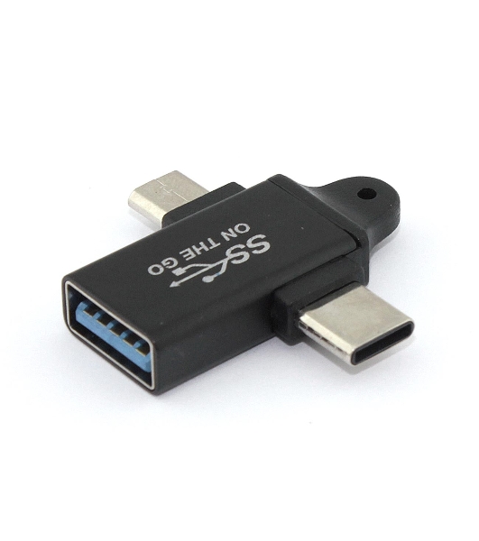 Переходник OTG 2 в 1 Micro USB и Type-C