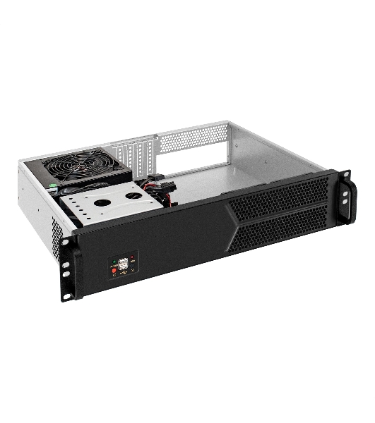 Серверный корпус ExeGate Pro 2U330-03 RM 19', высота 2U, глубина 330, БП 1100PPH-SE, 2*USB