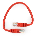 Патч-корд UTP Cablexpert cat.5e, 0.25м, литой, многожильный, красный, фото4