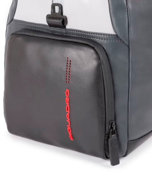 Сумка дорожная Piquadro Urban BV4447UB00/GRN серый/черный натур.кожа