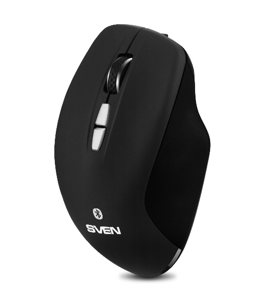 Мышь беспроводная SVEN RX-590SW черный, 1600 dpi, радиоканал, Bluetooth, USB, кнопки - 7