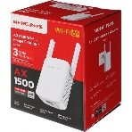 Повторитель беспроводного сигнала Mercusys ME60X AX1500 10/100/1000BASE-TX белый, фото 1
