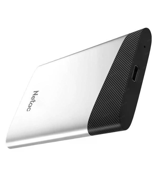 Внешний SSD Netac Z6S, 2TB, USB 3.2 Gen 2 Type-C, R/W 520/480, серебристый