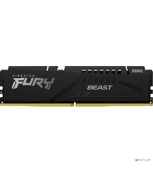 Оперативная память Kingston Fury Beast Expo, DDR5, 8Gb (1x8Gb), 6000MHz, CL30, DIMM, с радиатором, черный
