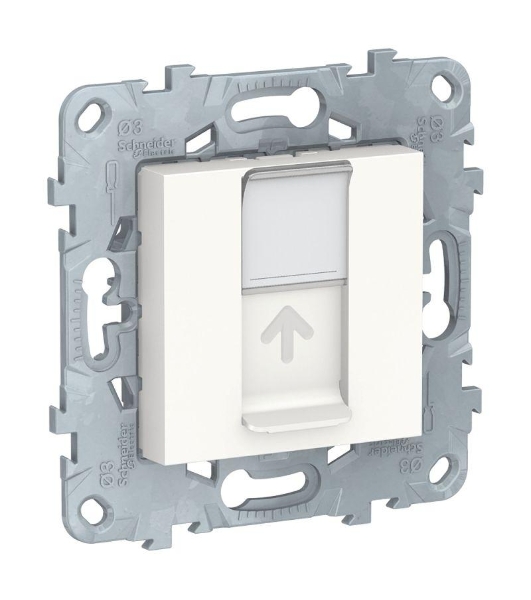 Механизм розетки компьютерная UNICA NEW RJ45 одиноч. кат.5е UTP бел. SchE NU541118