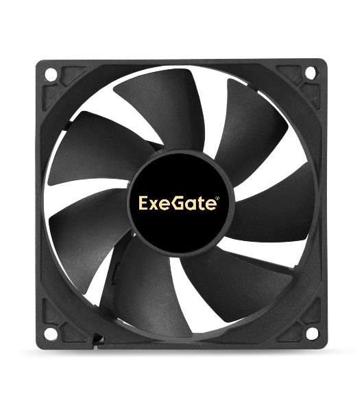 Вентилятор для корпуса ExeGate EX09225B4P-PWM черный, 92 мм, 2200 об/мин, 28 дБ, 4 pin