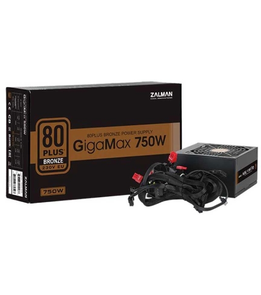 Блок питания Zalman ZM750-GVII, 750Вт, 80 PLUS Bronze, 120мм, черный