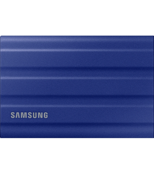Внешний SSD Samsung T7 Shield, 2TB, USB 3.2 Gen 2 Type-C, R/W 1050/1000, синий
