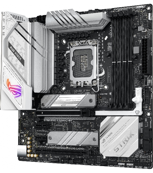 Материнская плата ASUS ROG STRIX B760-G GAMING WIFI, LGA 1700, Intel B760, 4xDDR5, 4xSATA, 2xM.2, 1xPCIe 5.0 x16, 1xPCIe 4.0 x4, 1xHDMI, 1xDP, 1x 2.5Gb LAN, 1xUSB-A 3.2 Gen 2, 2xUSB-A 3.2 Gen 1, 4xUSB-A 2.0, 1xUSB-C 3.2 Gen 1, 1xUSB-C 3.2 Gen 2x2, 5x3.5 мм, 7.1, mATX