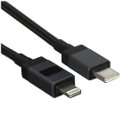 Кабель USB2.0 Hoco Type-C/Lightning, 2.4А, 27Вт,с дисплеем, X118, 1м, черный, коробка, фото8