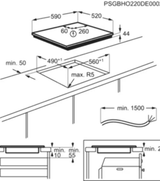Индукционная варочная панель Electrolux CIS62450 на 4 конфорки, сенсорный слайдер DirectAccess, SenseCookBoil,Stop&Go, PowerBoost и Bridge, мощность: 7.8-11.7 кВт, независимая установка, размеры (ШхГ): 59x52 см,