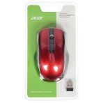 Мышь беспроводная Acer OMR032 черный/красный, 1600 dpi, радиоканал, USB, кнопки - 4, фото25