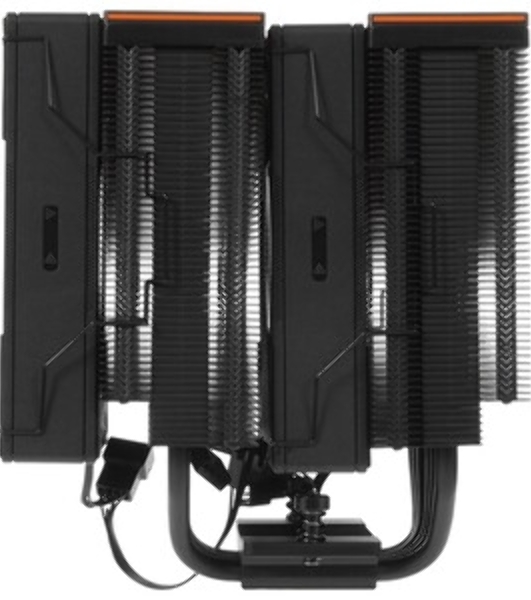 Кулер для процессора PCCooler RZ620 WH (260W, 4-pin PWM, 158мм, Al/Cu, 6x6мм, 2x120мм, 86.73CFM, 32dBA, 1800RPM, S: 1851/1700/1200/115X, AM5/AM4, белый)