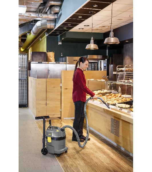 Пылесос Karcher NT 22/1 Ap L серый, 1300 Вт, уборка влажная и сухая, пылесборник мешок 22 л