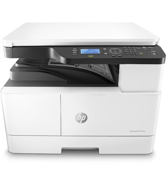 МФУ лазерное HP LaserJet M442dn (8AF71A), A3, ч/б, печ. до 24 стр/мин. (А4) до 13 стр/мин. (А3), 1200 x 1200 dpi (печать) 600x600dpi (скан.), USB, RJ-45