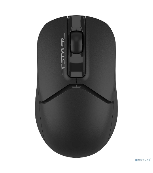 Мышь беспроводная A4Tech Fstyler FG12 черный, 1200 dpi, радиоканал, USB, кнопки - 3