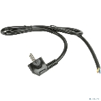 Кабель питания Filum FL-PC-SH90-C2-1.8-BK ПВС-ВП 3x1.5 CEE 7/7(Schuko) угловая - свободный конец, 220/250В, 16А, чёрный, 1,8м, фото 1