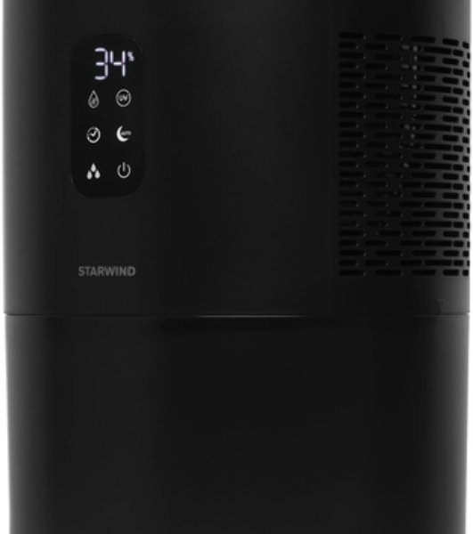 Мойка воздуха Starwind SAW5530 черный, 40 м², 4.5 л, фильтрация, ароматизация