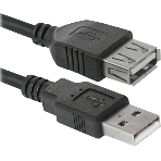 Кабель USB Defender USB02-10 USB2.0 AM-AF, 3.0м, фото 1