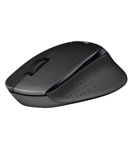 Мышь беспроводная Logitech M330 SILENT PLUS черный, 1000 dpi, радиоканал, USB, кнопки - 3