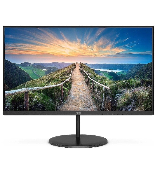 Монитор 23.8' AOC Value Line Q24V4EA IPS 2560x1440, 75 Гц, 4 мс, 16:9, 250 кд/м2, 1xHDMI, 1xDP, 1x3.5 мм, черный
