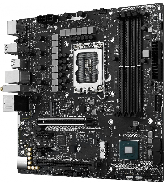 Материнская плата ASUS ROG STRIX B760-G GAMING WIFI, LGA 1700, Intel B760, 4xDDR5, 4xSATA, 2xM.2, 1xPCIe 5.0 x16, 1xPCIe 4.0 x4, 1xHDMI, 1xDP, 1x 2.5Gb LAN, 1xUSB-A 3.2 Gen 2, 2xUSB-A 3.2 Gen 1, 4xUSB-A 2.0, 1xUSB-C 3.2 Gen 1, 1xUSB-C 3.2 Gen 2x2, 5x3.5 мм, 7.1, mATX