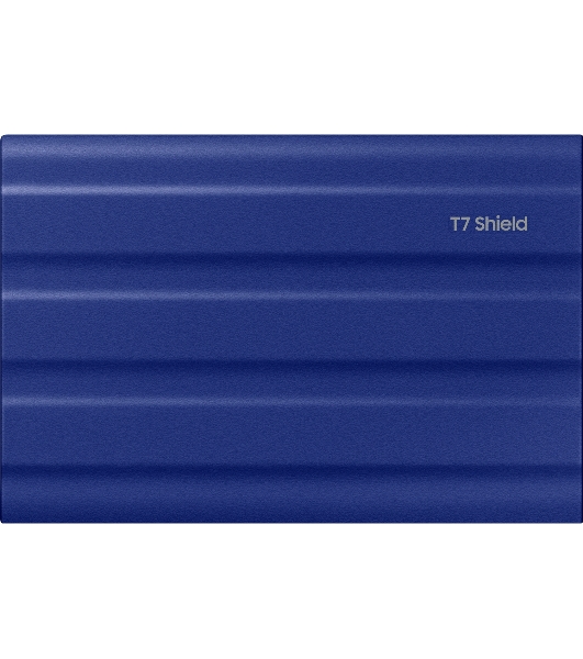 Внешний SSD Samsung T7 Shield, 2TB, USB 3.2 Gen 2 Type-C, R/W 1050/1000, синий