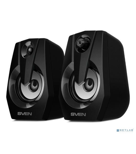 Акустическая система SVEN 370 2.0 черные (2x2W, USB, RGb подсветка)
