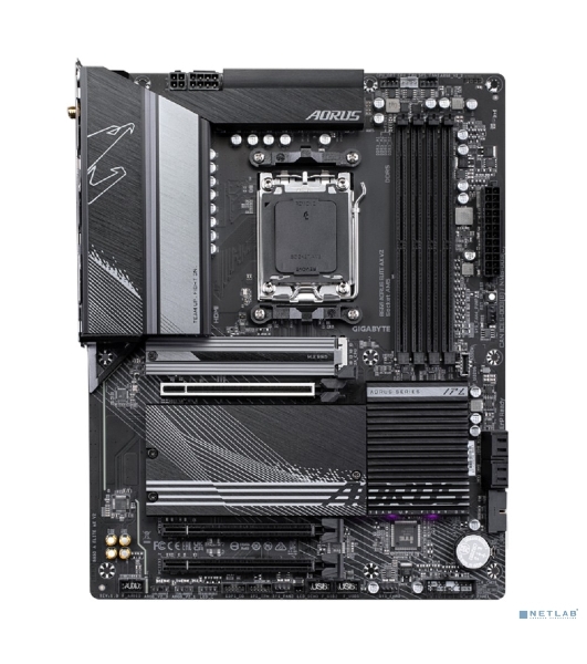 Материнская плата GIGABYTE B650 AORUS ELITE AX V2, AM5, AMD B650, 4xDDR5, 4xSATA, 3xM.2, 1xPCI-E 4.0 x16, 1xHDMI, 1xDP, 1xUSB-C 3.2 Gen 2, 5xUSB-A 3.2 Gen 1, 2xUSB-A 3.2 Gen 2, 4xUSB-A 2.0, 1x 2.5Gb LAN, 3x3.5 мм, 7.1, ATX