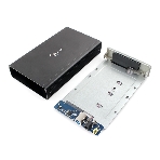Внешний корпус 3.5' Gembird EE3-U3S-80, черный, USB 3.0, SATA, HDD/SSD, алюминий, сенсорная кнопка, блок питания, фото 1