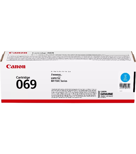 Картридж лазерный Canon 069C (5093C002) голубой (1900 стр.) для Canon MF752Cdw/754Cdw, LBP673Cdw