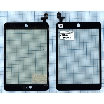 Сенсорное стекло (тачскрин) Ipad mini 3 (retina) + IC (A1599, A1600), черное, фото3