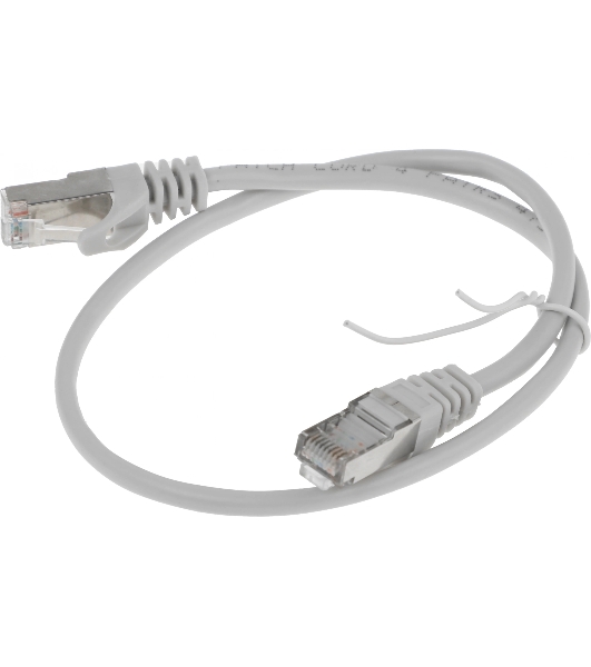Патч-корд Premier PP22-0.5M 1000Gbит/с FTP 4 пары cat.5E CCA molded 0.5м серый RJ-45 (m)-RJ-45 (m)