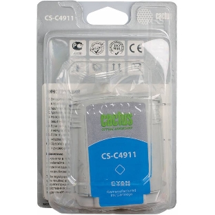 Картридж струйный Cactus CS-C4911 №82 голубой (72 мл) для HP Design Jet 500/800C